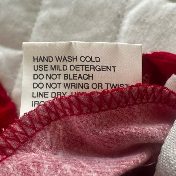 Vintage 90s RK ORIGINALS Womens Dress Red Maxi Whimsical All Over Print Retro 12 - Picture 9 of 13